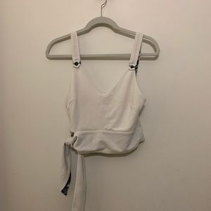 Free People Paisley Accent Tank with Side Tie